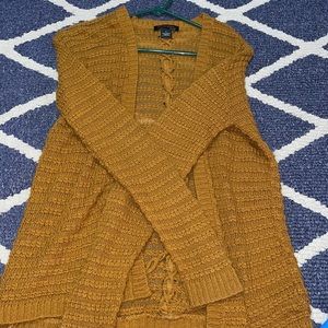 Mustard color cardigan